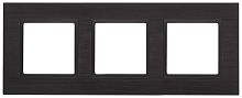 Рамка универсальная Эра Elegance 3-м. металл черный/антрацит картинка