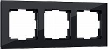 Рамка универсальная Werkel Favorit 3-м. стекло черный картинка