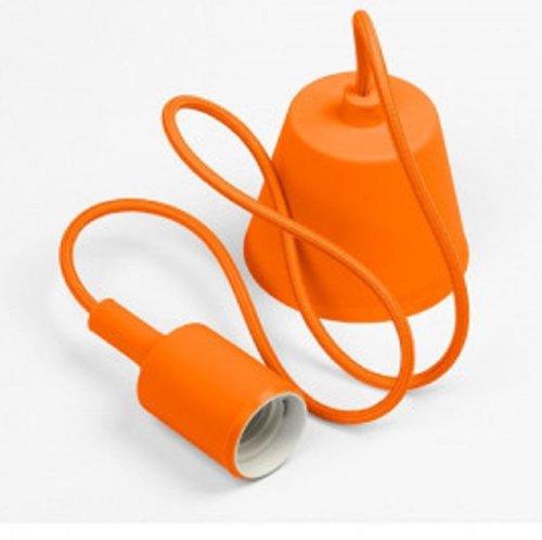 Светильник подвесной Smartbuy 230V E27 Оранжевый/1м фото Светильник подвесной Smartbuy 230V E27 Оранжевый/1м картинка