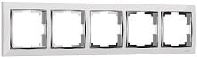 Рамка универсальная Werkel Snabb 5-м. белый/хром картинка