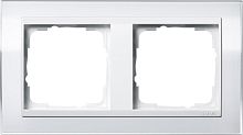 Рамка универсальная Gira Event Clear 2-м. белый глянец/белый картинка