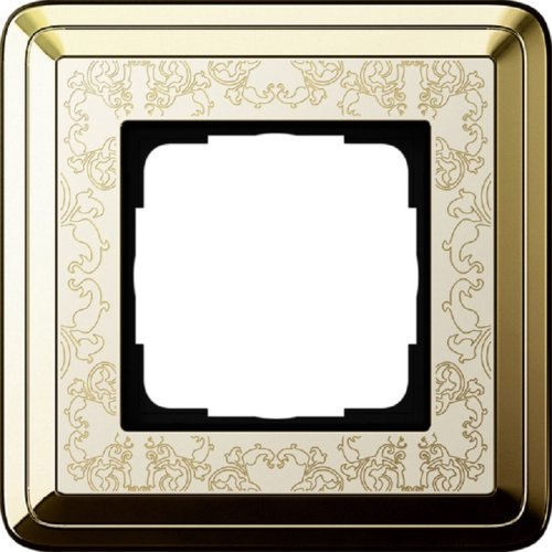 Рамка универсальная Gira ClassiX Art 1-м. латунь/кремовый фото Рамка универсальная Gira ClassiX Art 1-м. латунь/кремовый картинка