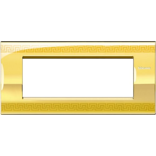 Рамка прямоугольная Legrand BTicino LivingLight 3 мод Орнамент  картинка фото 2