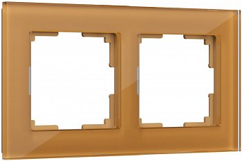 Рамка универсальная Werkel Favorit 2-м. стекло бронзовый