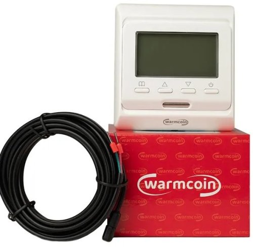 Терморегулятор электронный Warmcoin W51 3.6кВт датчик воздуха 16А белый картинка