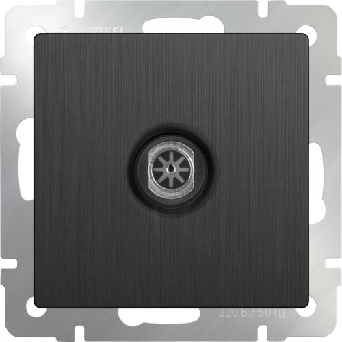Розетка TV Оконечная без рамки Werkel 1-м. графит рифленый фото фото 2 Розетка TV Оконечная без рамки Werkel 1-м. графит рифленый картинка фото 2