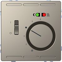 Терморегулятор механический с датчиком без рамки Schneider Electric D-Life 0С +50С никель картинка