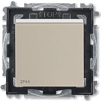 Переключатель кнопочный без рамки ABB EPJ Levit 1-кл. проходной IP44 кофе макиато/белый картинка
