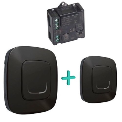 Комплект умного дома управления освещением c 2 мест Valena Allure Netatmo антрацит Комплект умного дома управления освещением c 2 мест Valena Allure Netatmo антрацит