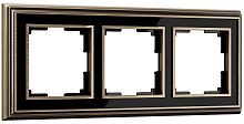 Рамка универсальная Werkel Palacio Classic 3-м. металл бронза/черный картинка