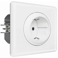 Умная розетка Valena Celiane Netatmo 1-м. шторки IP41 16А белый