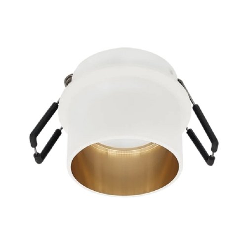 Светильник встраиваемый MaxLight CAST 90 WHITE 220В GU10 Белый/золото картинка 