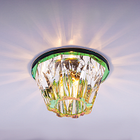 Светильник встраиваемый Италмак Bohemia 220 13 72 G9 65мм/60Вт огран стекло/мультиколор картинка 