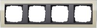 Рамка универсальная Gira Event Clear 4-м. песочный/антрацит