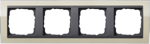 Рамка универсальная Gira Event Clear 4-м. песочный/антрацит фото Рамка универсальная Gira Event Clear 4-м. песочный/антрацит картинка