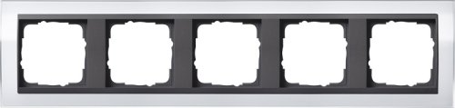 Рамка универсальная Gira Event Clear 5-м. белый глянец/антрацит фото Рамка универсальная Gira Event Clear 5-м. белый глянец/антрацит картинка