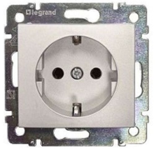 Розетка с заземлением без рамки Legrand Valena 1-м. белый картинка фото 3