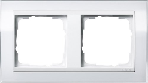 Рамка универсальная Gira Event Clear 2-м. белый глянец/белый фото Рамка универсальная Gira Event Clear 2-м. белый глянец/белый картинка
