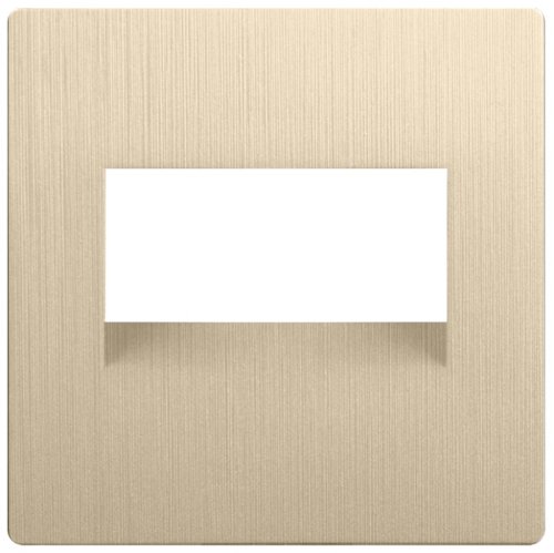 Лицевая панель Werkel для 2-м. розетки RJ45+RJ45 шампань рифленый картинка фото 2