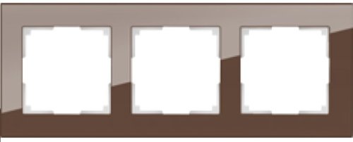 Рамка универсальная Werkel Favorit 3-м. стекло мокко фото фото 2 Рамка универсальная Werkel Favorit 3-м. стекло мокко картинка фото 2