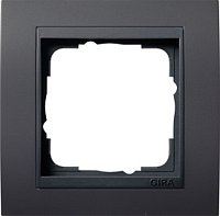 Рамка универсальная Gira Event Clear 1-м. алюминий/антрацит
