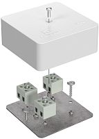 Коробка огнестойкая для кабель-канала Промрукав 75x75x30мм 6x6мм IP40 белый