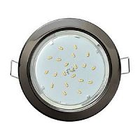 Светильник встраиваемый Ecola GX53 H4 220В 16Вт Черный хром/106х90х38мм картинка 