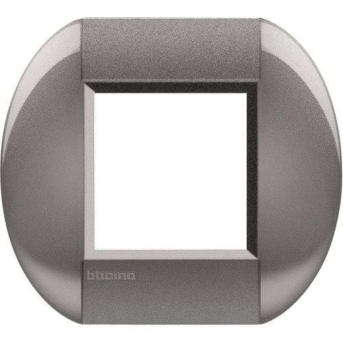 Рамка овальная Legrand BTicino LivingLight 2 мод Серый  картинка фото 2