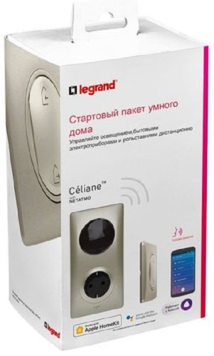 Стартовый Smart комплект умного дома Valena Celiane Netatmo титан Стартовый Smart комплект умного дома Valena Celiane Netatmo титан