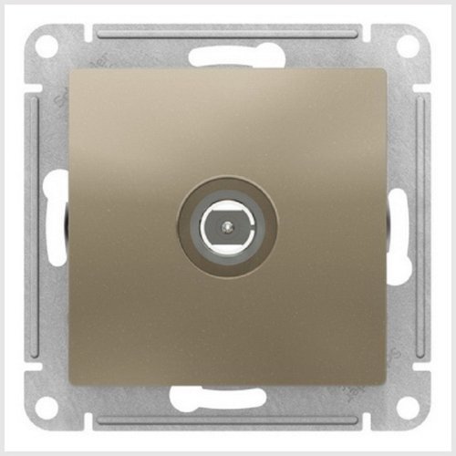 Розетка TV Коннектор без рамки Systeme Electric AtlasDesign 1-м. шампань фото фото 2 Розетка TV Коннектор без рамки Systeme Electric AtlasDesign 1-м. шампань картинка фото 2