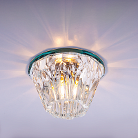 Светильник встраиваемый Италмак Bohemia 230 13 70 G9 65мм/60вт огран стекло/прозрачный картинка 