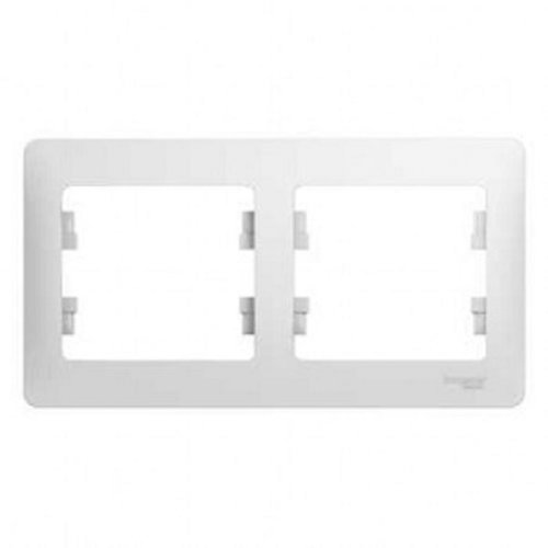 Рамка горизонтальная Systeme Electric Glossa 2-м. белый фото фото 2 Рамка горизонтальная Systeme Electric Glossa 2-м. белый картинка фото 2