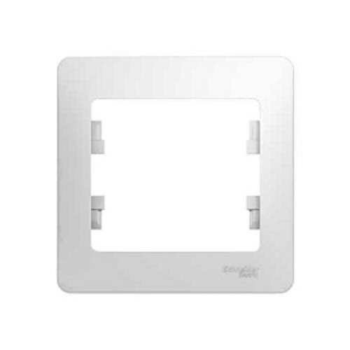 Рамка горизонтальная Systeme Electric Glossa 1-м. белый картинка фото 2