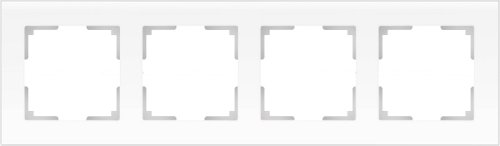 Рамка универсальная Werkel Favorit 4-м. стекло белый матовый фото фото 2 Рамка универсальная Werkel Favorit 4-м. стекло белый матовый картинка фото 2