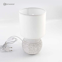 Светильник настольный ESTARES ALFA 1xE14 R-125x150x265-WHITE/WHITE-220-IP20 картинка 