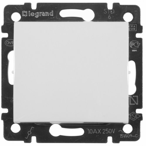 Выключатель без рамки Legrand Valena 1-кл. белый картинка фото 4