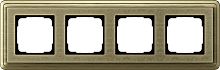 Рамка универсальная Gira ClassiX Art 4-м. бронза/бронза картинка