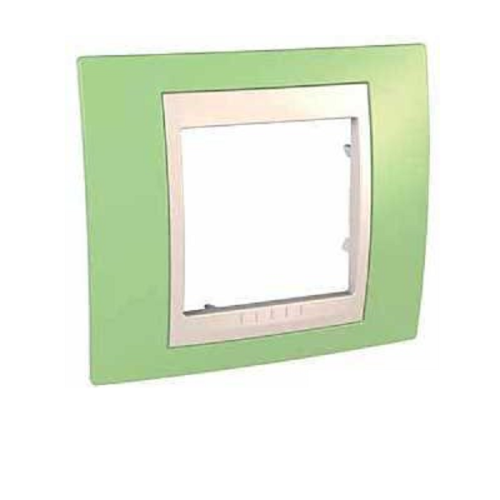 Рамка горизонтальная Schneider Electric Unica Хамелеон 1-м. фисташковый/бежевый фото фото 2 Рамка горизонтальная Schneider Electric Unica Хамелеон 1-м. фисташковый/бежевый картинка фото 2