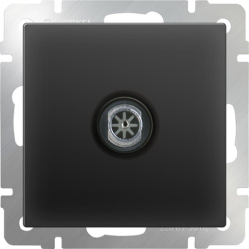 Розетка TV Проходная без рамки Werkel 1-м. черный матовый фото фото 2 Розетка TV Проходная без рамки Werkel 1-м. черный матовый картинка фото 2