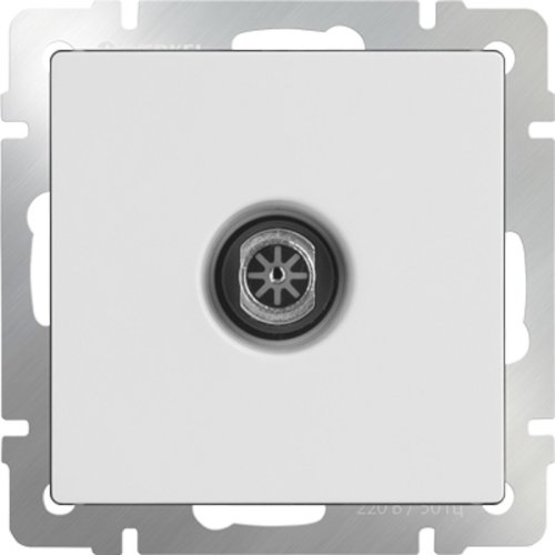 Розетка TV Оконечная без рамки Werkel 1-м. белый глянцевый картинка фото 2