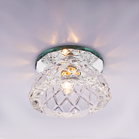 Светильник встраиваемый Италмак Bohemia 220 6 70 G9 65мм/60Вт огран стекло/прозрачный картинка 