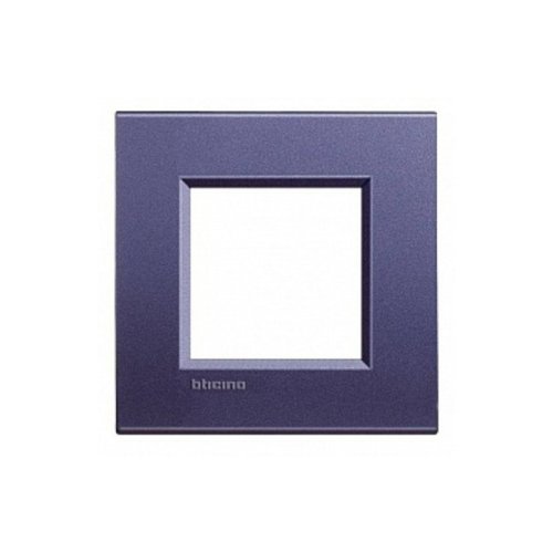 Рамка прямоугольная Legrand BTicino LivingLight 2 мод Синий шелк  картинка фото 2