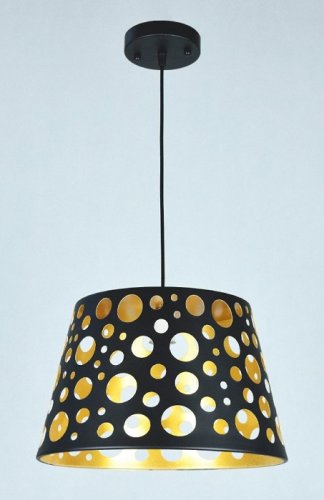Светильник подвесной (Люстра) Мелодия Света Шарики 220В E27 Черный/золото картинка 