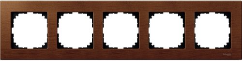 Рамка универсальная Schneider Electric Merten M-Elegance 5-м. дерево вишня картинка