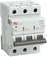 Выключатель автоматический EKF Averes AV-6 3п 4А C 6кА картинка
