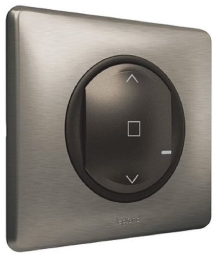 Умный выключатель беспроводной управления жалюзи Valena Celiane Netatmo 1-кл. IP20 графит