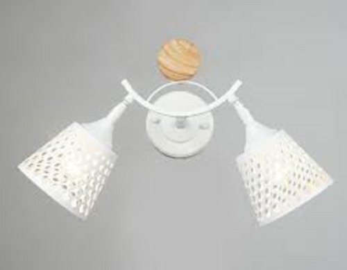 Бра двухрожковая Мелодия Света Е27 Белая/дерево картинка 