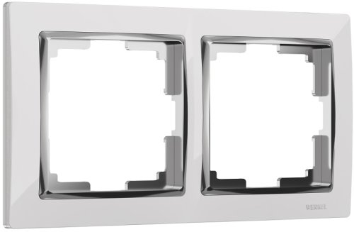Рамка универсальная Werkel Snabb 2-м. белый/хром картинка