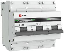 Выключатель автоматический EKF PROxima ВА47-100 3п 125А C 10кА картинка
