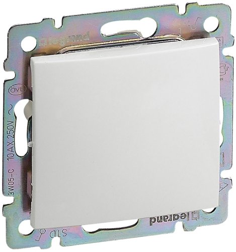 Выключатель кнопочный без рамки Legrand Valena 1-кл. белый картинка фото 2